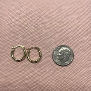 14k Gold Huggie Hoops Earrings